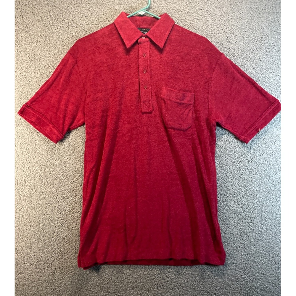 Arrow  Button Down Shirt Men's‎ Size Large  Red Short Sleeve